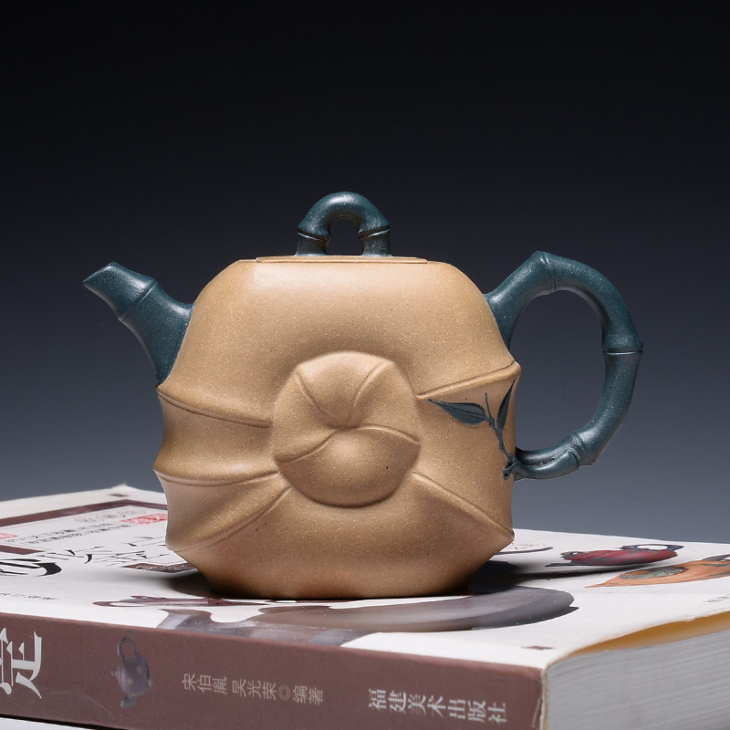 双色竹圈壶 宜兴紫砂国营一厂八十年代名家纯全手工厂壶老壶