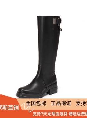 商场同款2025冬新款马鞍靴英伦风骑士靴高筒厚底增高女靴EEZ42DG5