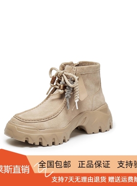 商场同款2025新款沙丘电音复古运动短靴厚底增高时装女靴EIX02DD5