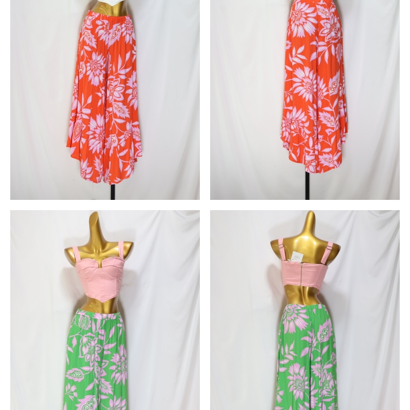 飞成家女装时尚气质三亚海边新马泰休闲百搭长裤裙裤阔腿裤11期