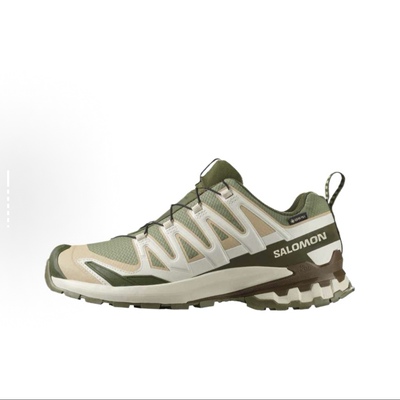 SALOMON萨洛蒙 XA Pro 3D V9 低帮跑步鞋 男款 绿米色 478202