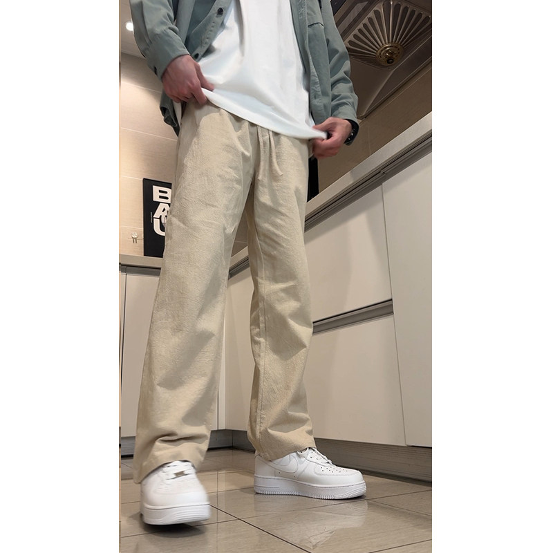 K236/p35控49春夏抖音主推棉麻拖地阔腿裤休闲裤风不断货,男装休闲裤,星座223-3（原星座201-3）