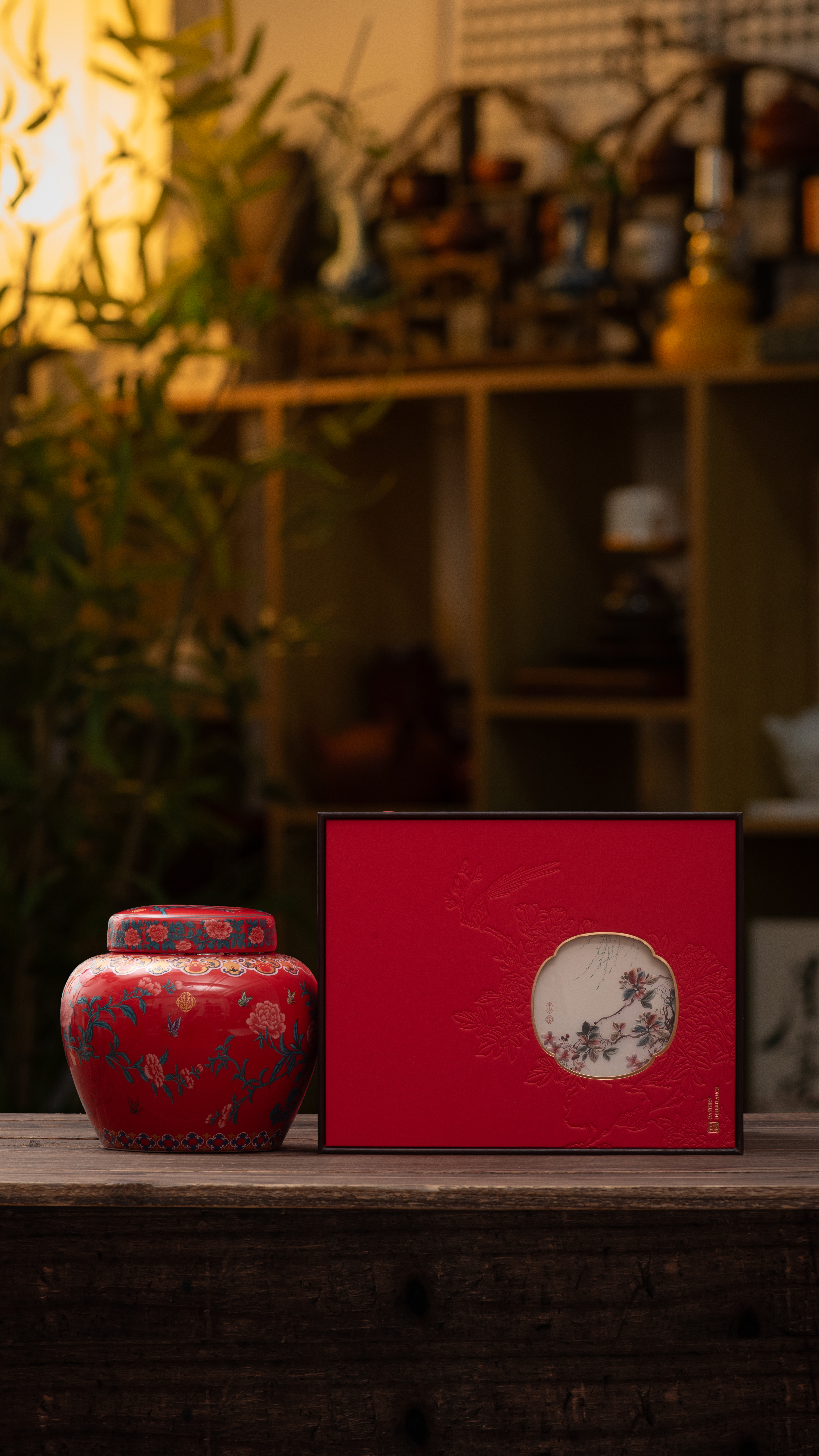 新款 传承珐琅彩陶瓷大单罐茶叶包装盒 红茶绿茶白茶等通用空礼盒