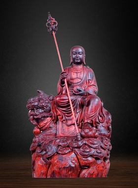 清刀地藏王菩萨迎善工艺品木雕