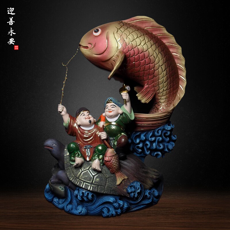 迎善永安东密大黑天木雕刻佛像日本财神爷客厅家居工艺品摆件定制