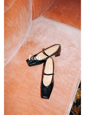 IORE理想矿石设计师原创 柔美有力立体方型鞋头芭蕾玛丽珍单鞋