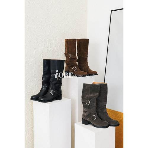 IORE交叉缠绕双金属扣带机车靴