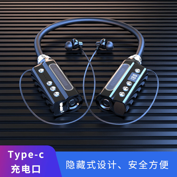 新款蓝牙耳机耳挂式游戏防水电竞低延迟带数显屏幕蓝牙耳机