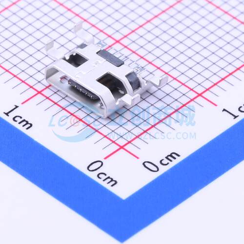 USB连接器 920-F62A2021S10101 SMD micro 5P沉板式半金锡无接地