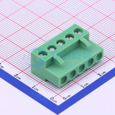 插拔式接线端子 HT508K-5.08-5P P=5.08mm 1x5P 5.08mm 原装正品