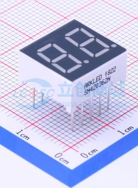 LED数码管 SN420362N 插件 2位 15mmx14mmx7.2mm 电子元器件配单