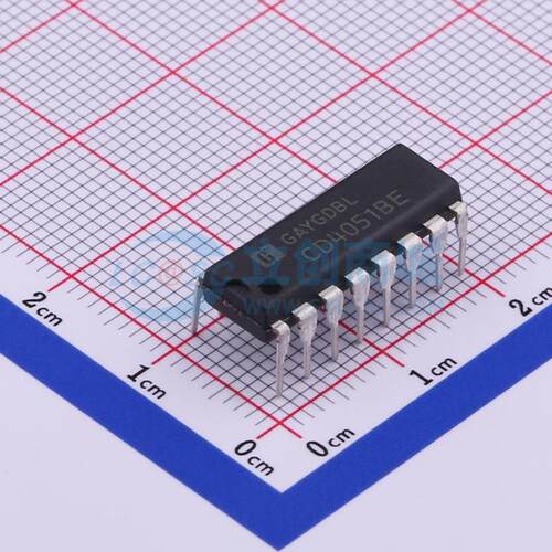 模拟开关/多路复用器 CD4051BE DIP-16 原装正品 电子元器件配单