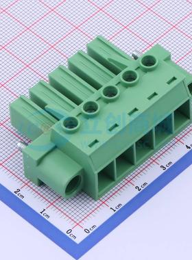 螺钉式接线端子 JL5EDGKHM-76205G01 P=7.62mm 1x5P 7.62mm 原装