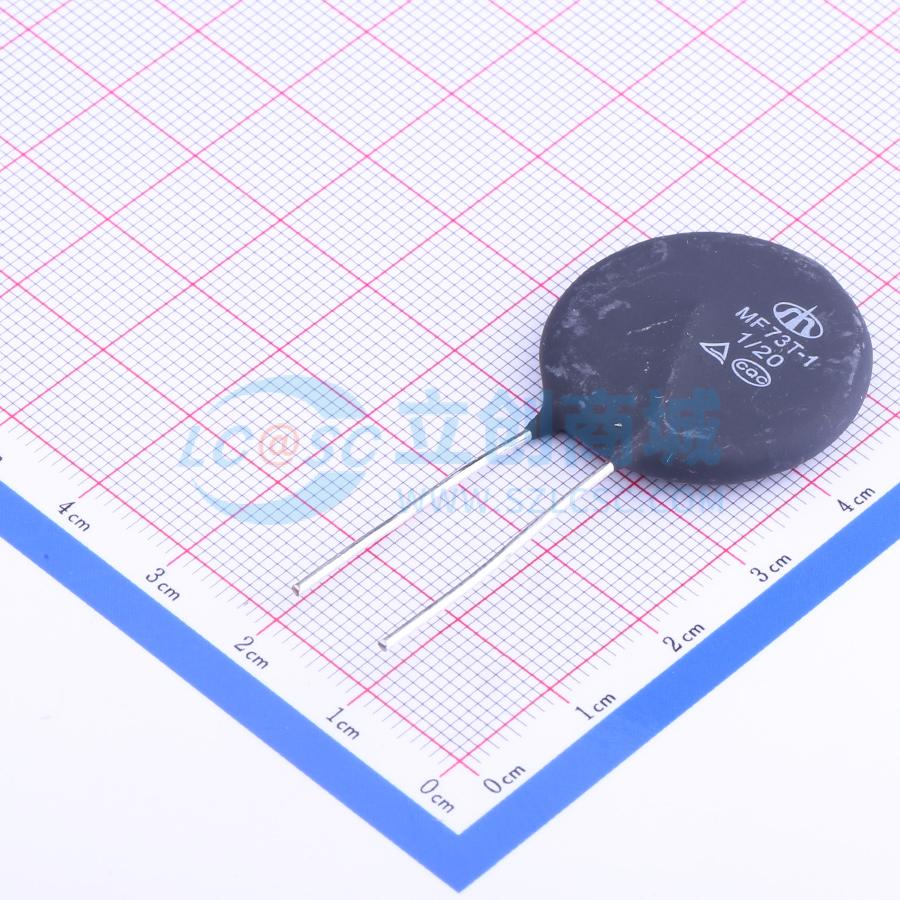 NTC热敏电阻 MF73T-1 1/20 插件,P=10mm 1Ω 2600K ±20% 原装