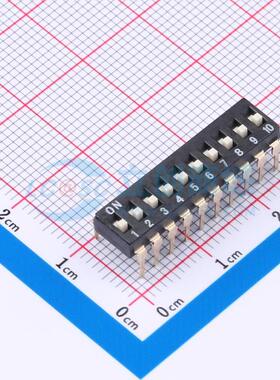 拨码开关 SMXH-10K-TP 插件 10位 2.54mm