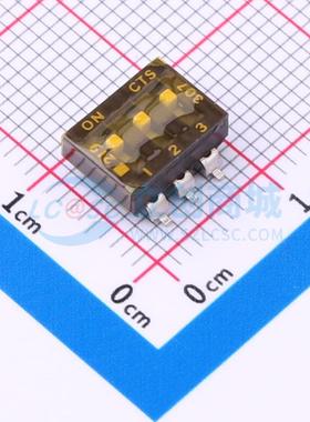 拨码开关 219-3MSTR SMD 3位 2.54mm 100mA