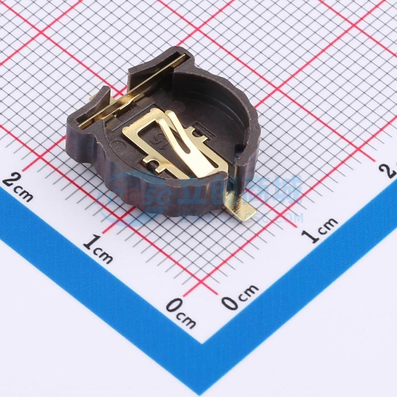 纽扣与条形电池连接器 XDCR-1220-006 SMD 电池底座 金