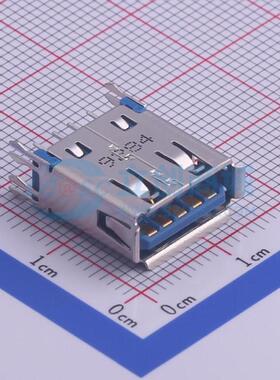 USB连接器 GSB412137CHR 插件 Type-A 直插 原装 电子元器件配单
