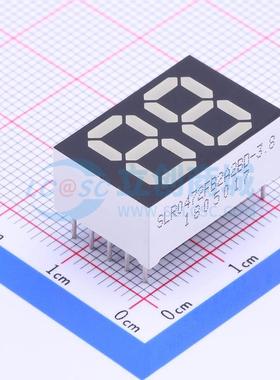 LED数码管 SLR0472FB2A2BD-3.8 插件 2位 蓝色 共阳极 电子元器件
