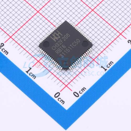 单片机(MCU/MPU/SOC) CH32F208RBT6 LQFP-64M(10x10) 电子元器件