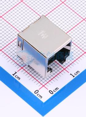 以太网连接器(RJ45 RJ11) 1734723-6 插件 1 不带LED 有屏蔽 原装