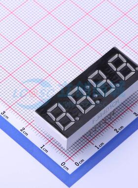 LED数码管 FJ4401CH 插件 4位 红色 共阴极 原装 电子元器件配单