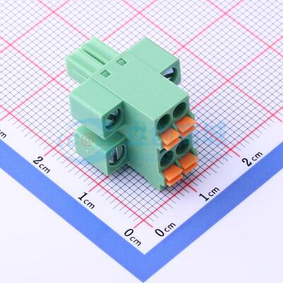 插拔式接线端子 KF2EDGKNHM-3.5-2*2P P=3.5mm 2x2P 3.5mm 原装