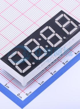 LED数码管 SLR0564FR1C4BD-3.5 插件 4位 红色 共阴极 电子元器件