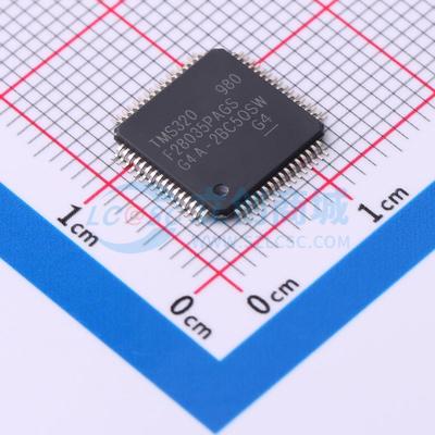 单片机(MCU/MPU/SOC) TMS320F28035PAGS TQFP-64(10x10) 原装正品