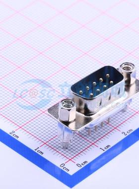 D-DMS009PM-F000 插件 D-Sub 公 9P 直插 D-Sub/VGA连接器
