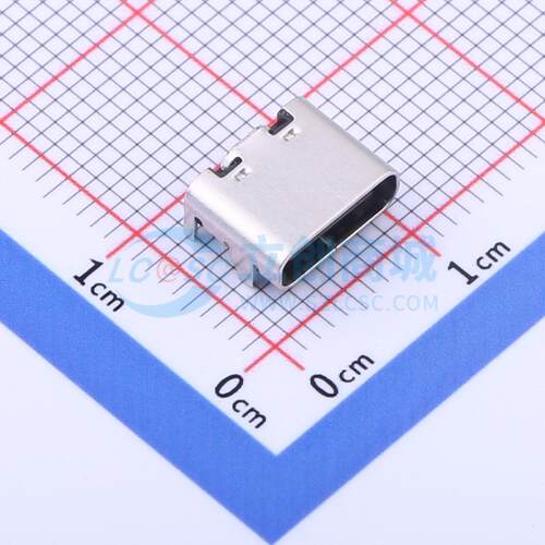USB连接器 TYPEC-310-ACP16L68 SMD 16Pin 贴板6.8长Type-c母座 3