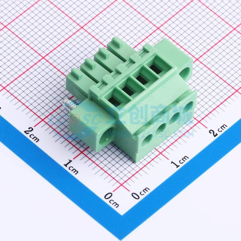 插拔式接线端子 DB2EKAM-3.5-4P-GN-S P=3.5mm 1x4P 3.5mm 原装