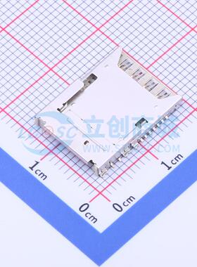 SD卡/存储卡连接器 CS-204 SMD 拔插式 MicroSD卡(TF卡) 卡座