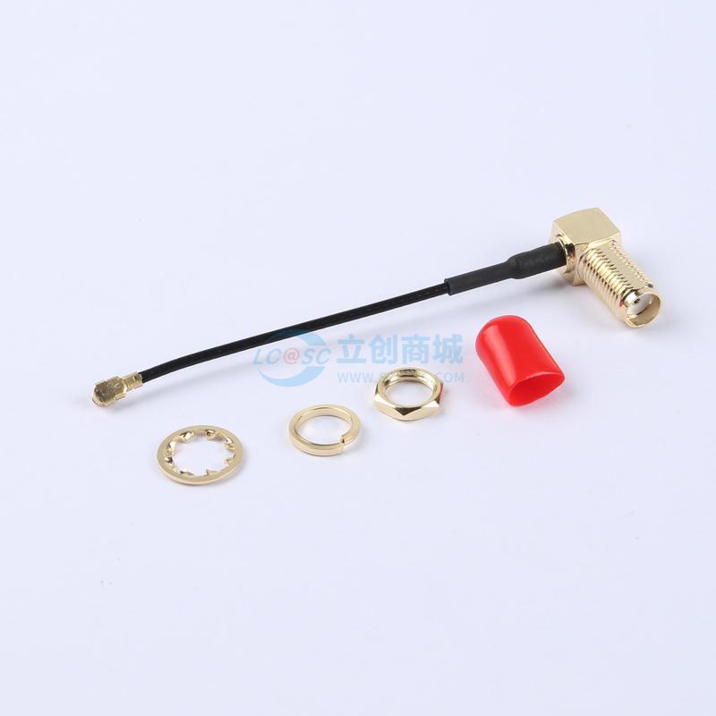 射频连接线 KH-SMAKW-IPEX-RG1.37-B60 - SMA转IPEX 6cm 1代