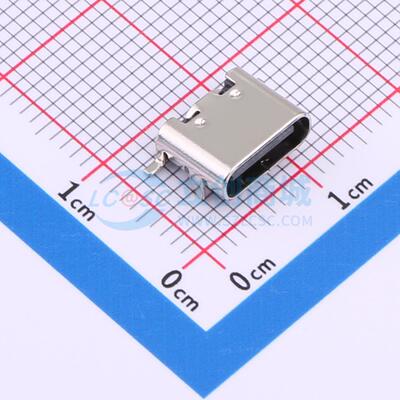 USB连接器 TYPE-C 6PIN QCHT SMD 电源：5V 机械寿命：5000次 充