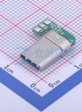 USB连接器 U261-2422N-4B0337 - 3.1TYPE-C连接器 公头24P拉伸 带