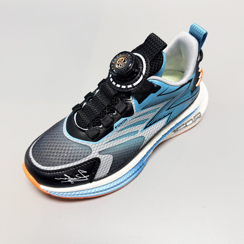 春夏新款福得隆童鞋男童透气单网镂空运动鞋学生轻底防臭跑步鞋