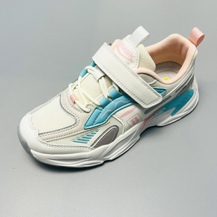 春季比迪童鞋男女童运动鞋学生透气防臭双网鞋大童轻底耐磨跑步鞋