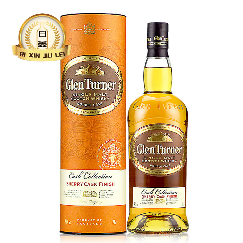 格兰特纳雪莉桶单一麦芽威士忌glenturner sherry 700ml英国洋酒