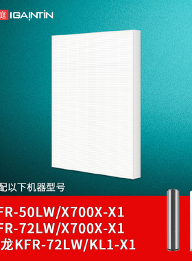 适配海信新风滤网DHA90A1 KFR-50LW/72LW/700X-X1滤芯科龙KL1-X1