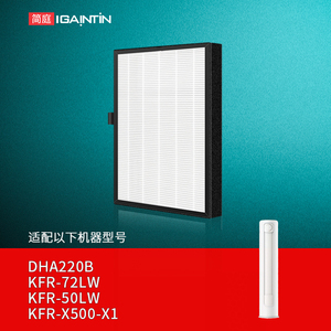 适配海信新风空调滤网DHA220B KFR-50LW/72LW/X500M-X1滤芯立式X5