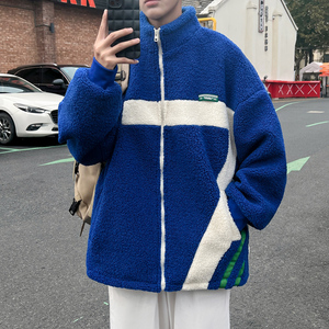 羊羔绒外套男上衣港风外套棉衣羊羔毛棉服310B-2-C05-P125控158图片