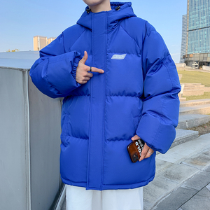冬季新款港风男宽松连帽棉袄外套加厚棉衣棉服310B-2 P110图片