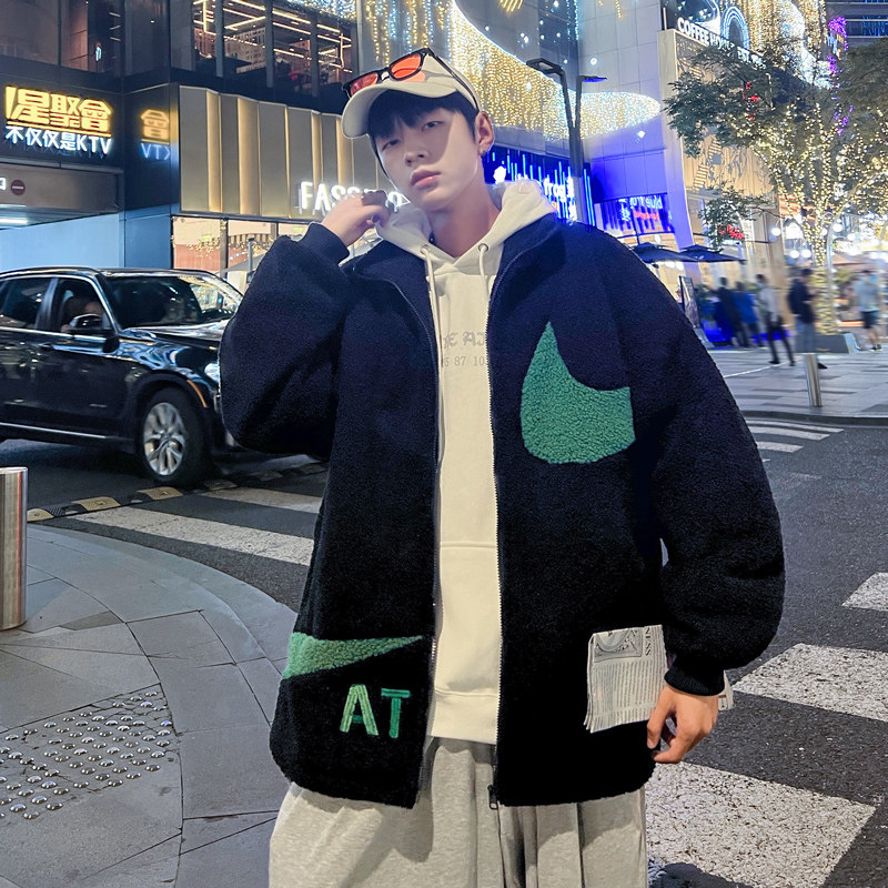 羊羔绒外套男宽松棉衣羊羔毛棉服310B-2-C05-P125控158,男装棉衣,电商A113-2