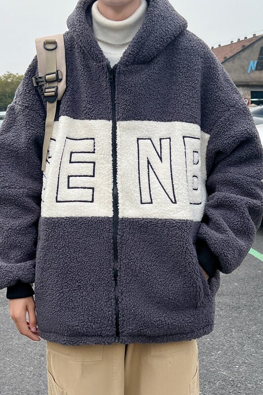 冬季羊羔绒棉袄外套男宽松棉衣羊羔毛棉服310B-2-C02-P125控价158,男装棉衣,电商A113-2