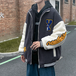 冬款加厚棉衣羊羔绒立领外套男310B-2-C01-P125控价158