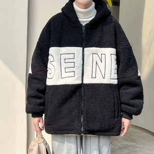 冬季羊羔绒外套男棉衣羊羔毛棉服310B-2-C02-P125控158图片