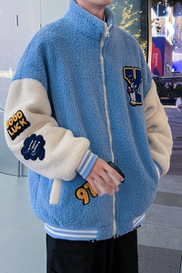 冬款加厚棉衣羊羔绒立领外套男 310B-2-C01-P125控价158图片