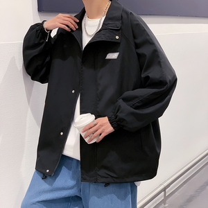 春季新款克莱因蓝港版宽松夹克潮男女休闲外套311B-2 8801 P65图片