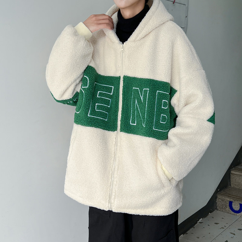 冬季羊羔绒棉袄外套男宽松棉衣羊羔毛棉服310B-2-C02-P125控价158,男装棉衣,电商A113-2